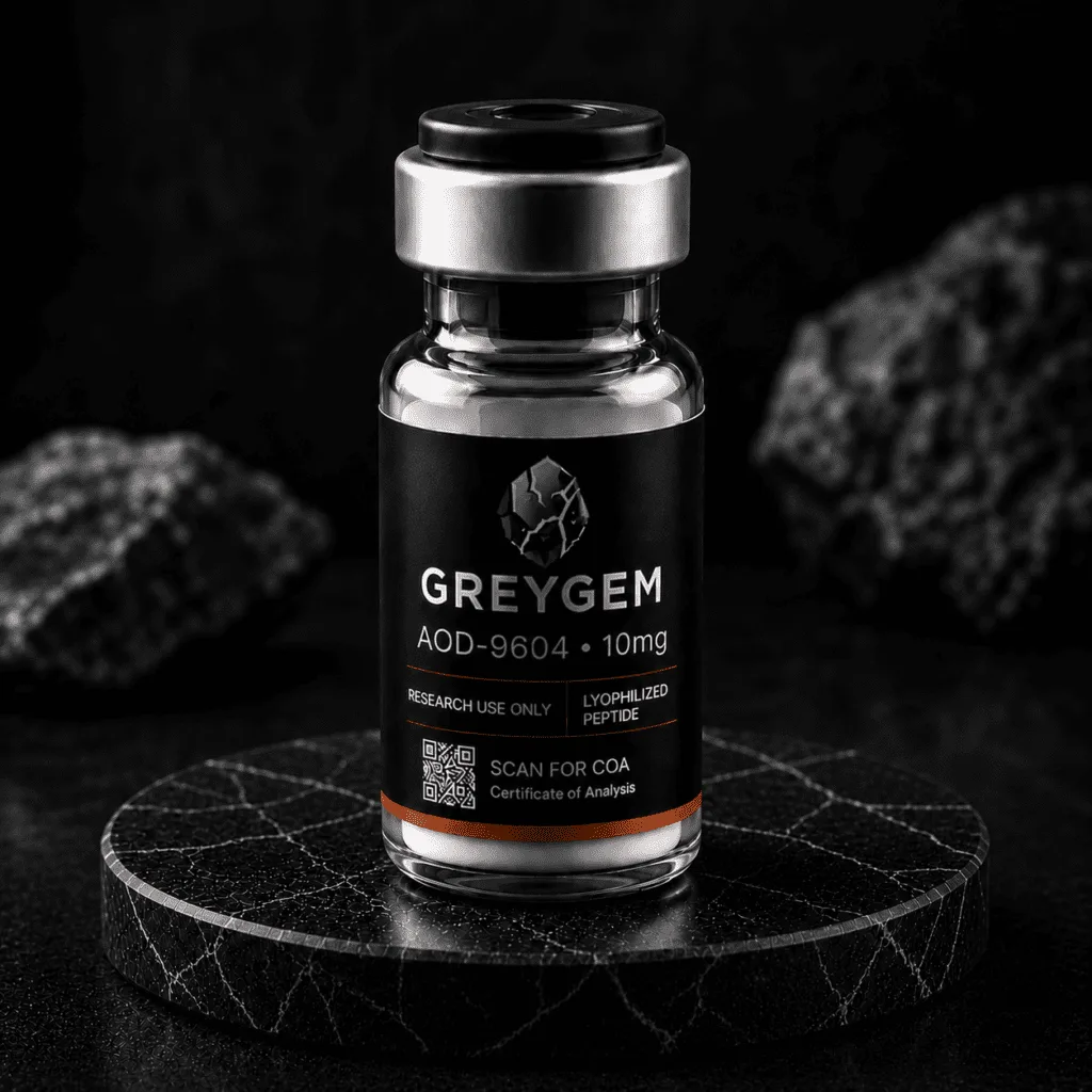 AOD-9604 10mg research peptide vial — GREYGEM Canada