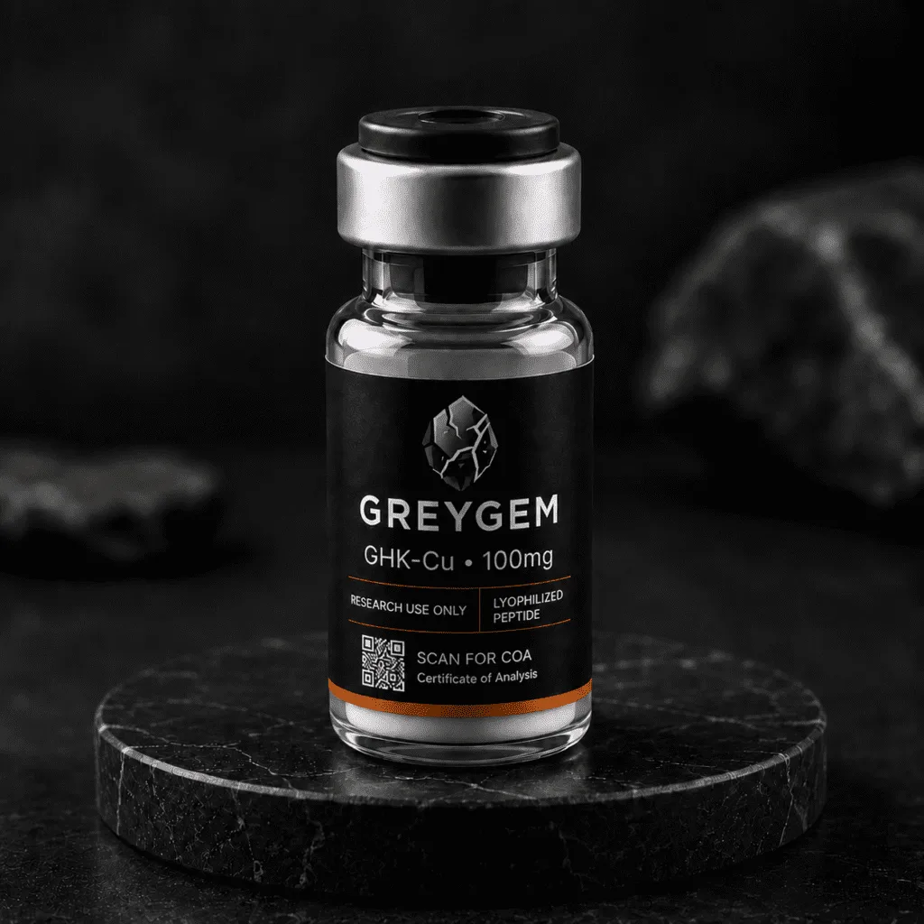 GHK-Cu 50mg copper peptide research vial — GREYGEM Canada