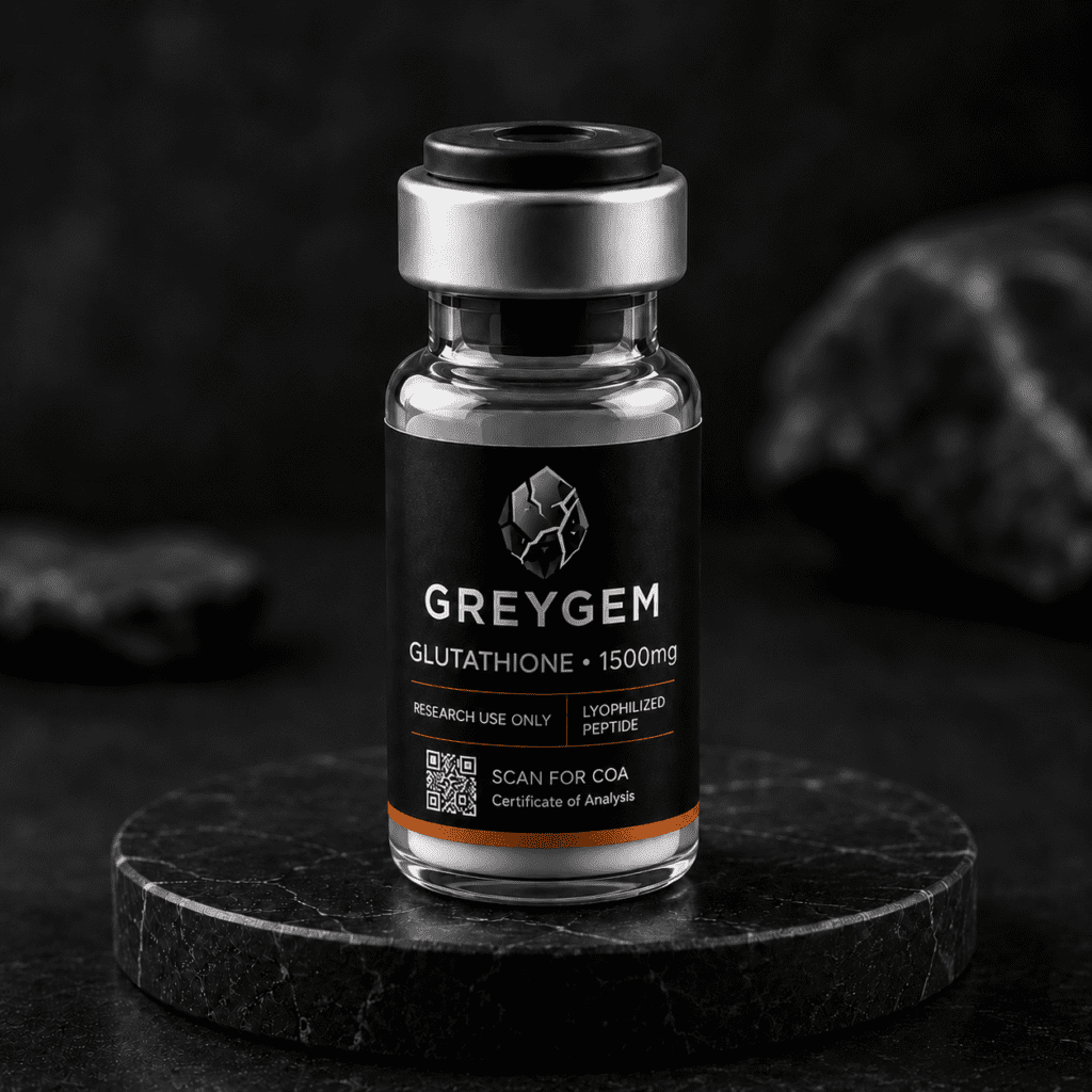 Glutathione research compound vial — GREYGEM Canada