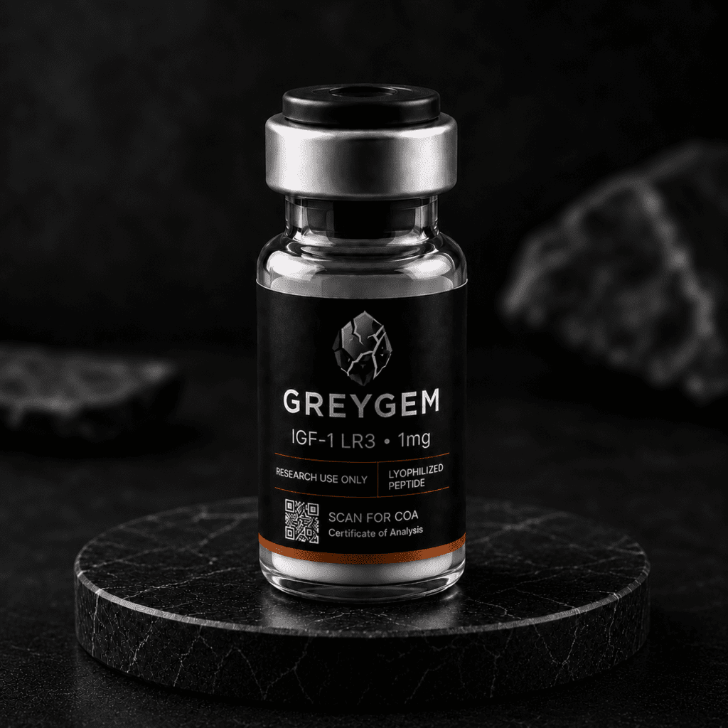IGF-1 LR3 research peptide vial — GREYGEM Canada