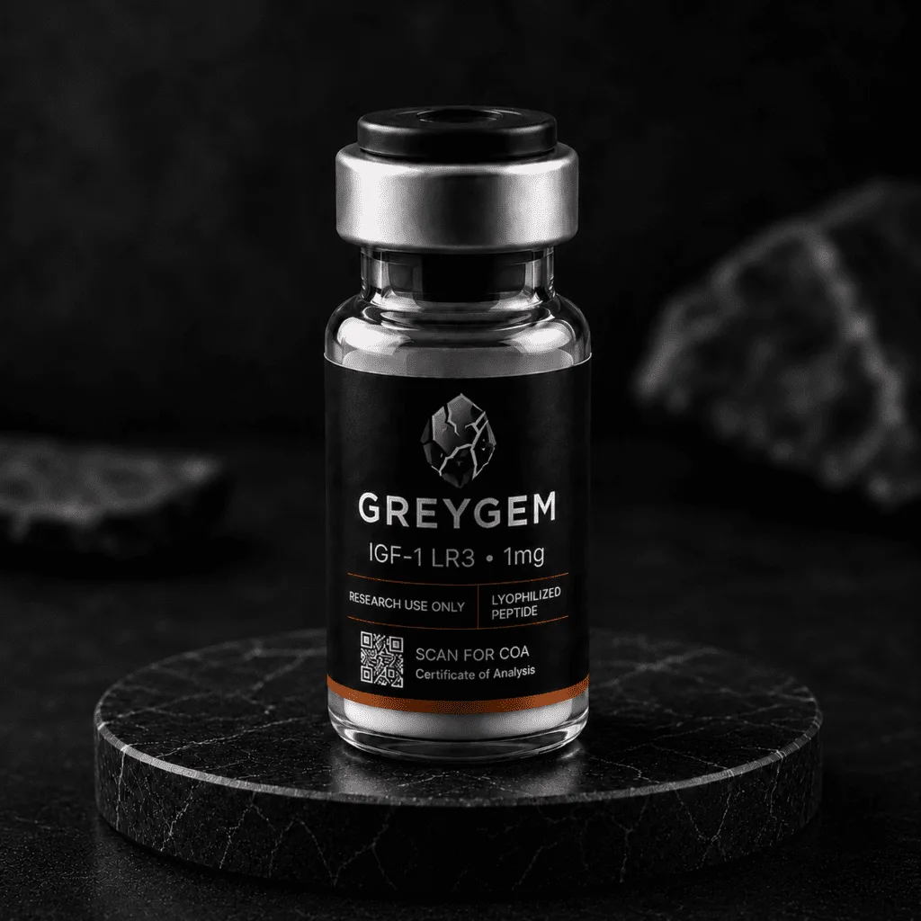 IGF-1 LR3 research peptide vial — GREYGEM Canada