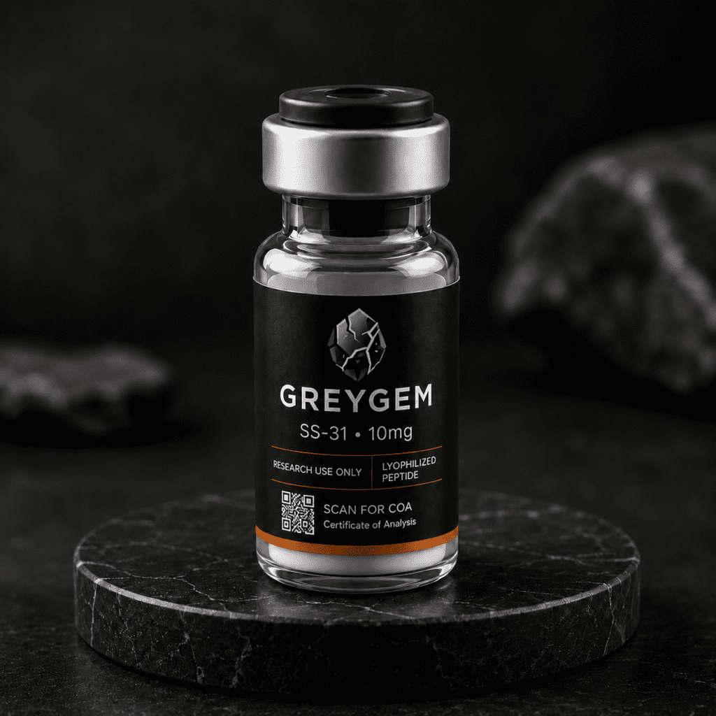 SS-31 10mg mitochondrial research peptide vial — GREYGEM Canada
