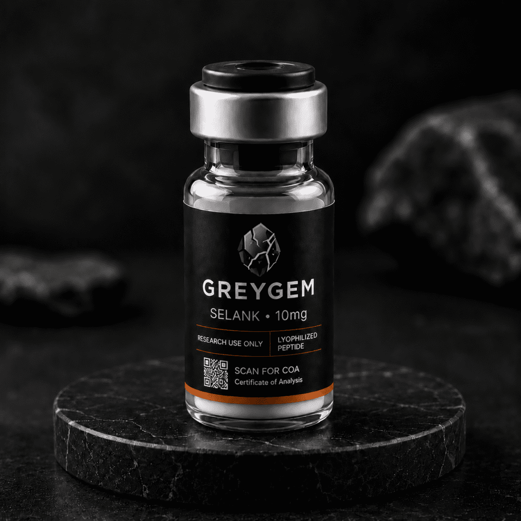 Selank research peptide vial — GREYGEM Canada